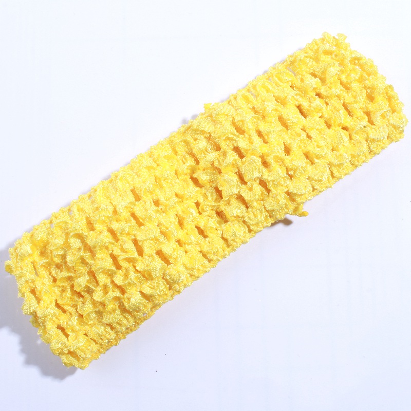 50 stk. 4cm- heklet strikk til hårtilbehør, uthult strikket pannebånd til hårbånd, hodeplagg: Grønn