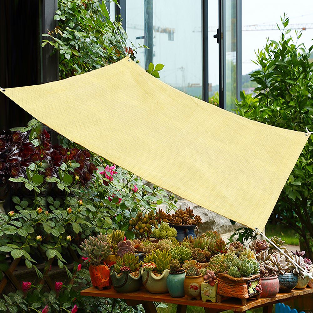 Zon Shade Sail Doek Uv Blok Stof Plant Schaduw Netto Cover Patio Luifel Zonnebrandcrème Luifel Ademend Voor Tuin Outdoor Achtertuin