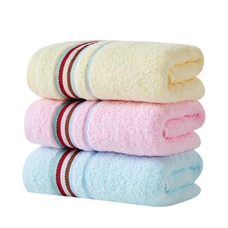 Face Towel Bathroom Super Absorbent Luxury Soft Cotton Towels Hand Towel 33x72cm Stripe Style 100% Cotton MJ-1098