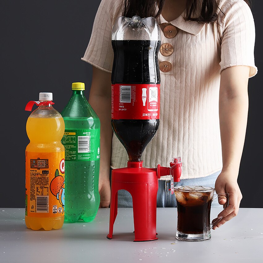 Omgekeerde Drank Water Dispenser Kraan Mini Handige Grote Fles Desktop Soda Fles Schakelaar Drank Dispenser