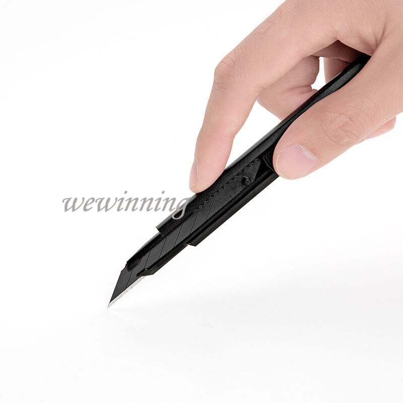 Aluminum Alloy Utility Knife Cut Art Knife Paper Cutter Metal Blade Self-Locking Angle with Fracture Envelope Opener