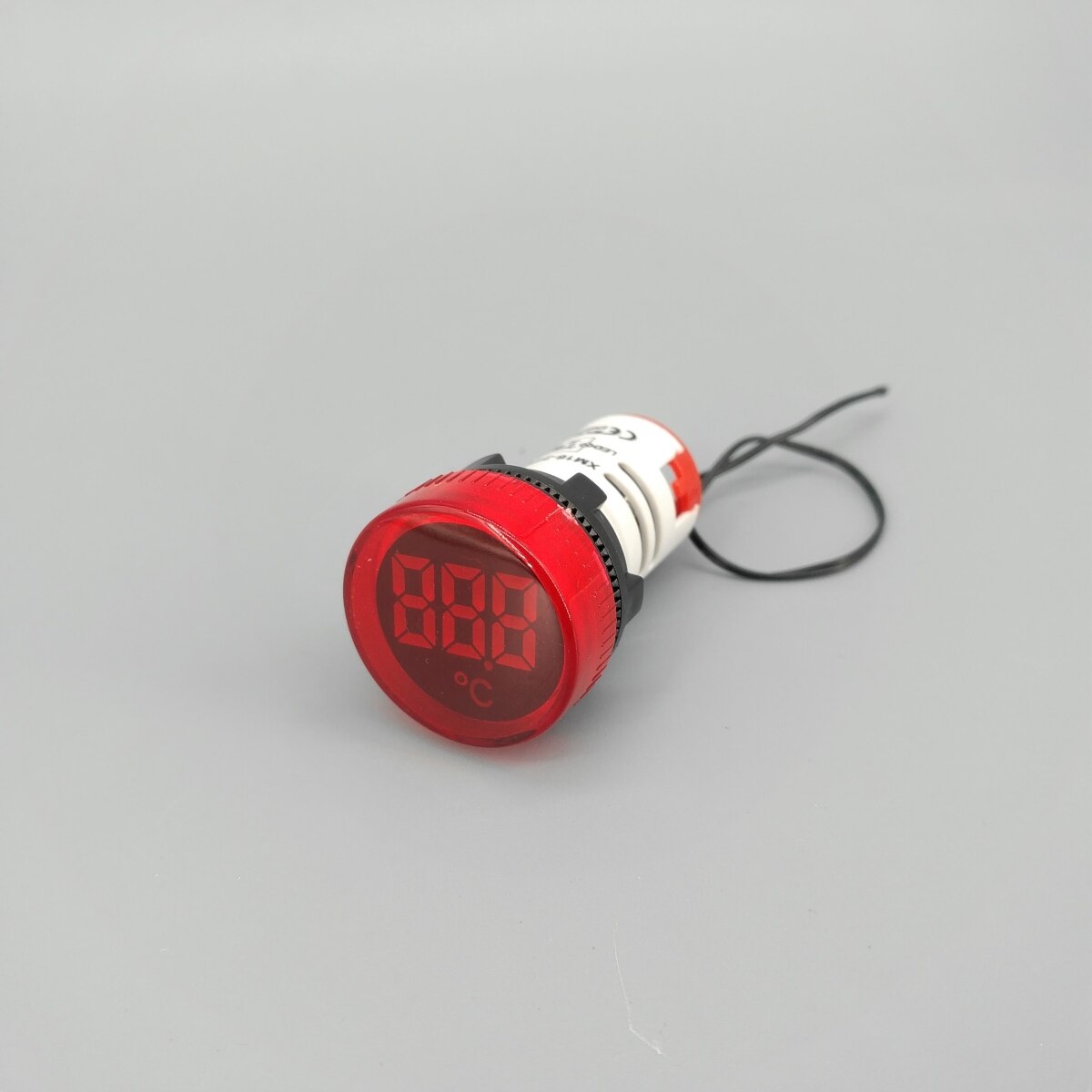 22mm AC 20-500V Thermometer Indicator Light LED Digital Display Temperature Meter