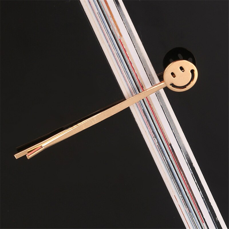 Pinzas para el cabello de Metal simples de Corea, alfileres para mujer, tocados, horquillas dulces, pasadores, accesorios para el cabello, , triangulación de envíos: Gris oscuro