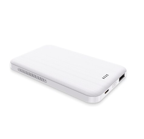 Caseier Draadloze Oplader 4000Mah Magnetische Mini Power Bank Voor Iphone 12 Externe Batterij Draagbare Powerbank Voor Xiaomi Samsung: WHITE