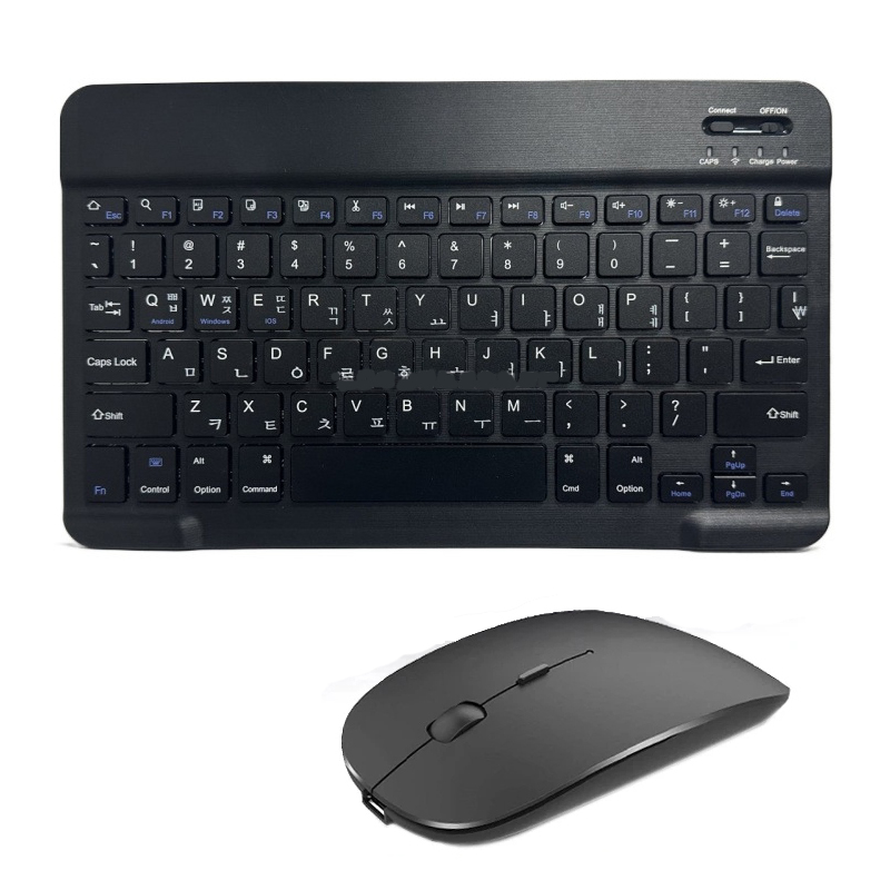 Spanisch Französisch Bluetooth Drahtlose Tastatur Azerty Russisch Koreanisch Für iPad Mac PC Tablette praktisch Laptop Und Maus Mini Mit N: Zinn