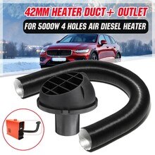 42mm Duct Air Ducting+Auto Car Heater Duct Warm Air Outlet Vent For Webasto Eberspacher Diesel Heater
