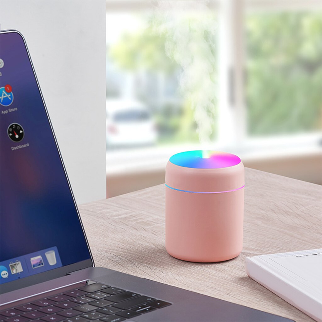 Mini Humidifiers with Night Light, Cool Mist Humidifier USB Air Diffuser, for Home Office Bedroom Desktop
