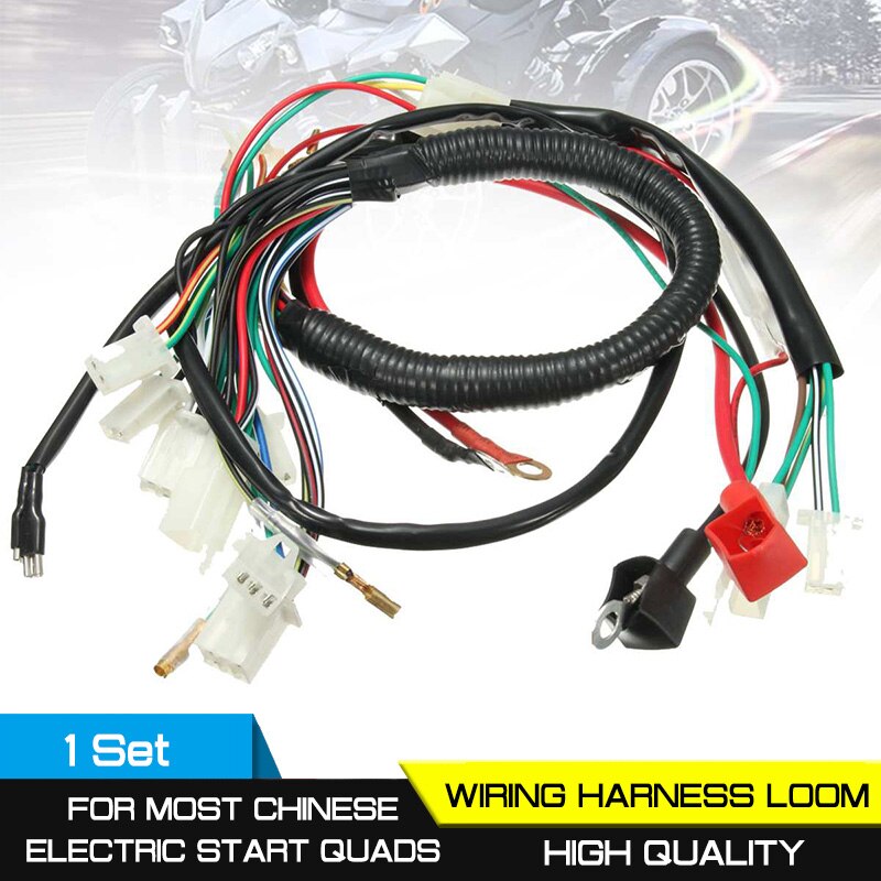 50cc 70cc 90cc 110cc 125cc ATV Elektrische Quad Grube Fahrrad CDI Kabelbaum Stator Montage Verdrahtung einstellen