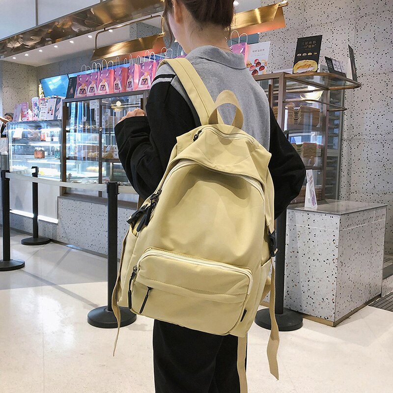 7 farben Nylon Rucksack Wasserdichte Bagpack lässig Rucksack shoudler zurück Pack Schule Taschen Für Teenager Mädchen Mochila Escolar