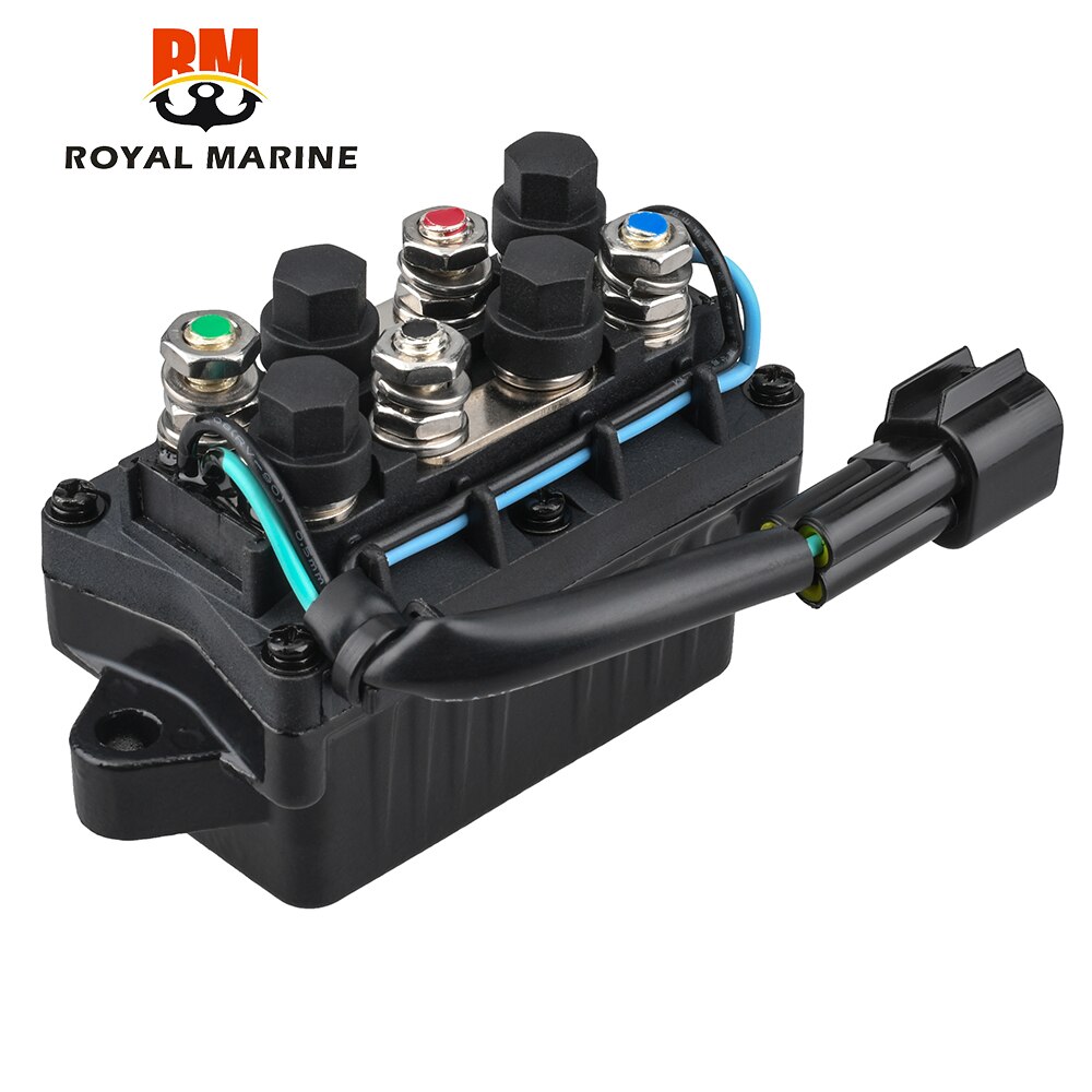 Trim tilt -relä 61a-81950 för yamaha utombordsmotorer 2 -takt 60hp to 200hp 61a-81950-00 båtmotordelar