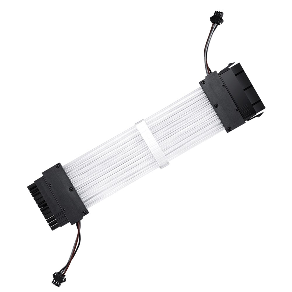 PSU Power Extension Cable RGB ATX 24Pin GPU 8Pin Triple Streamer PCI-E 6+2Pin Dual Rainbow Cord 5V Sync PC Case Decoration