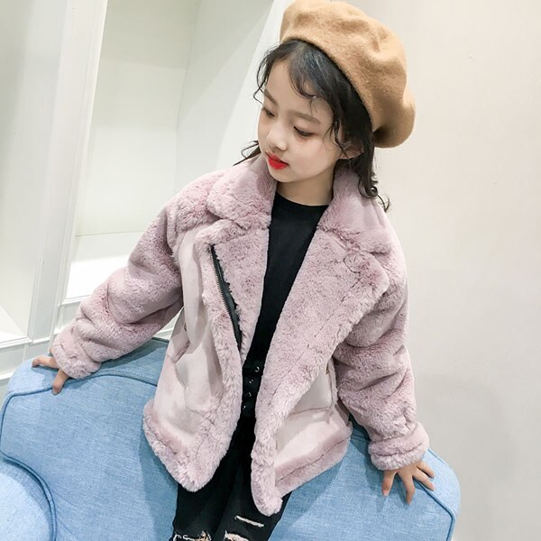 Ragazze cappotto di lana e per bambini di spessore di modo di cotone imbottito cappotto