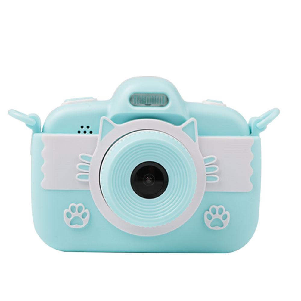 18MP Mini Kids Camera Full HD Digitale Camera Met Siliconen Case 3.0 ''Lcd-scherm Kinderen Speelgoed Camera Voor kerstcadeau: Blauw