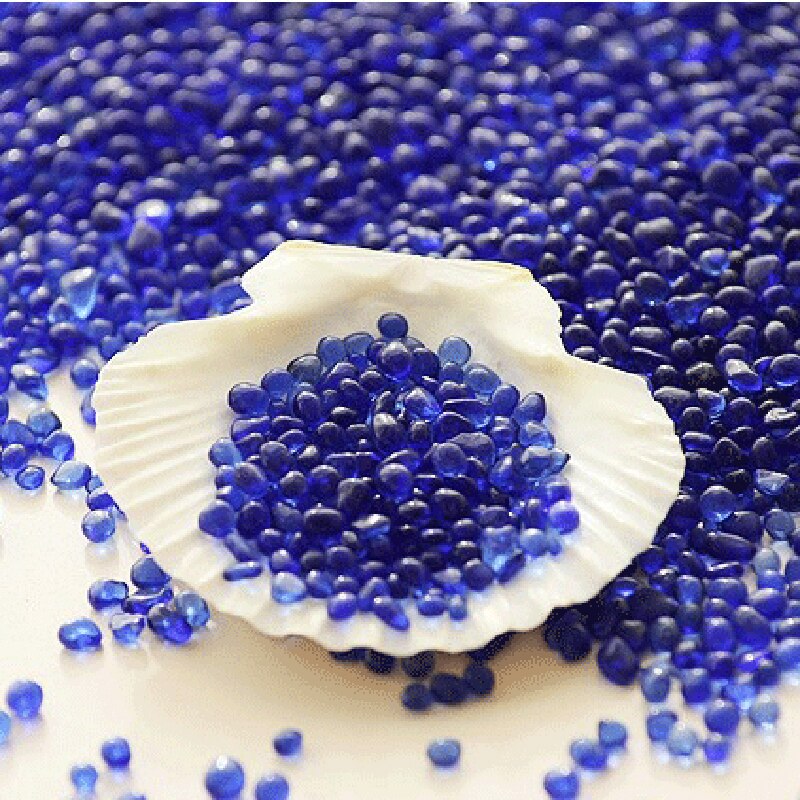 100g/200g/300g Colored Crystal Stones For Aquarium Decoration Ornaments Fish Tank Floor Decorative Grinding Quartz Stones
