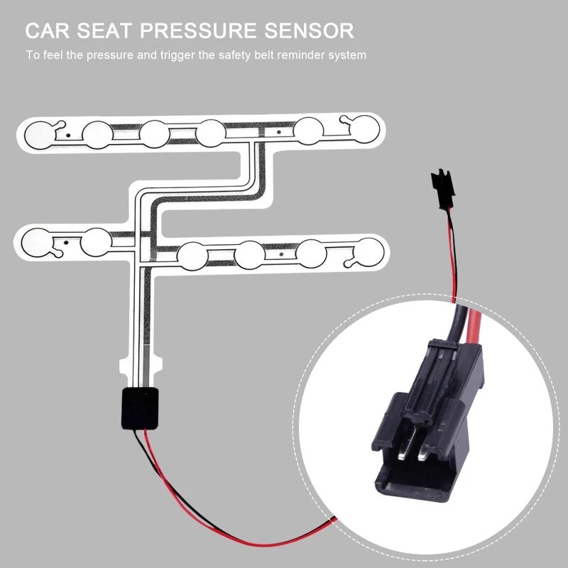 Universal Car Seat Pressure Sensor Safety Belt Warning Reminder Pad Occupied Seated Alarm Accessory