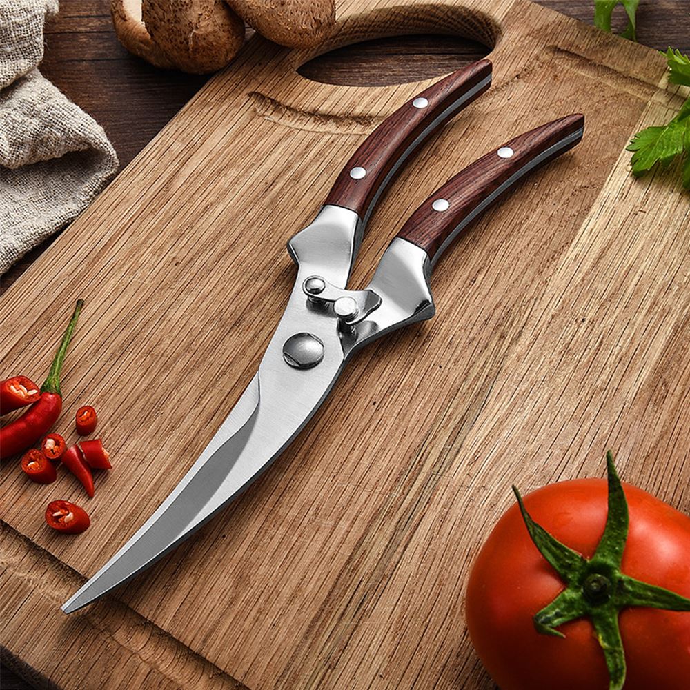 Stainless Steel Poultry Kitchen Chicken Bone Scissor With Safe Lock Cutter Cook Tool Shear Cut Duck Fish Kitchen Tools