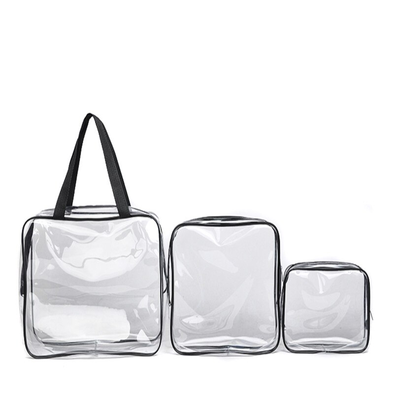 Travel Organizer Clear Makeup Bag Transparent PVC Beautician Cosmetic Bag Beauty Case Toiletry Bag Make Up Pouch Wash Pouch