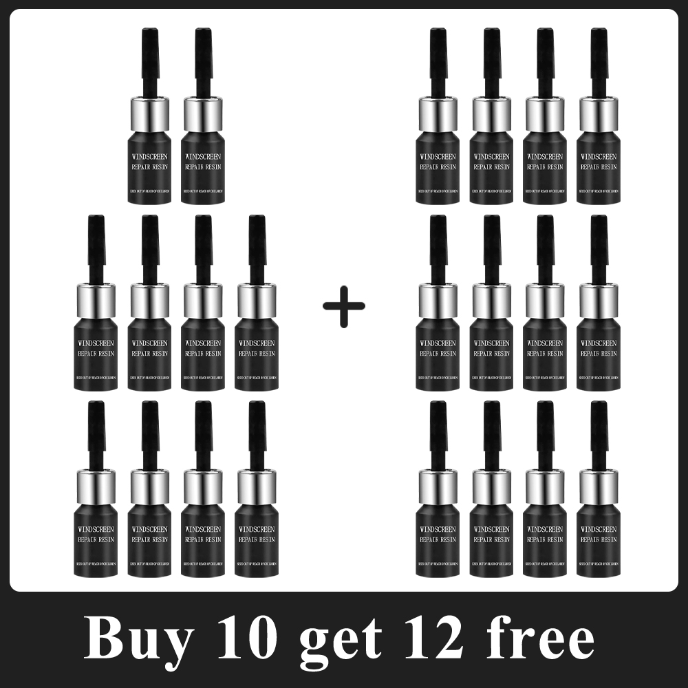 Car Glass Repair Window Cracks Gone Kit Remove Scratch Automobile Truck Motorcycles Broken Repair Windscreen Crack Recovery Set: WHITE