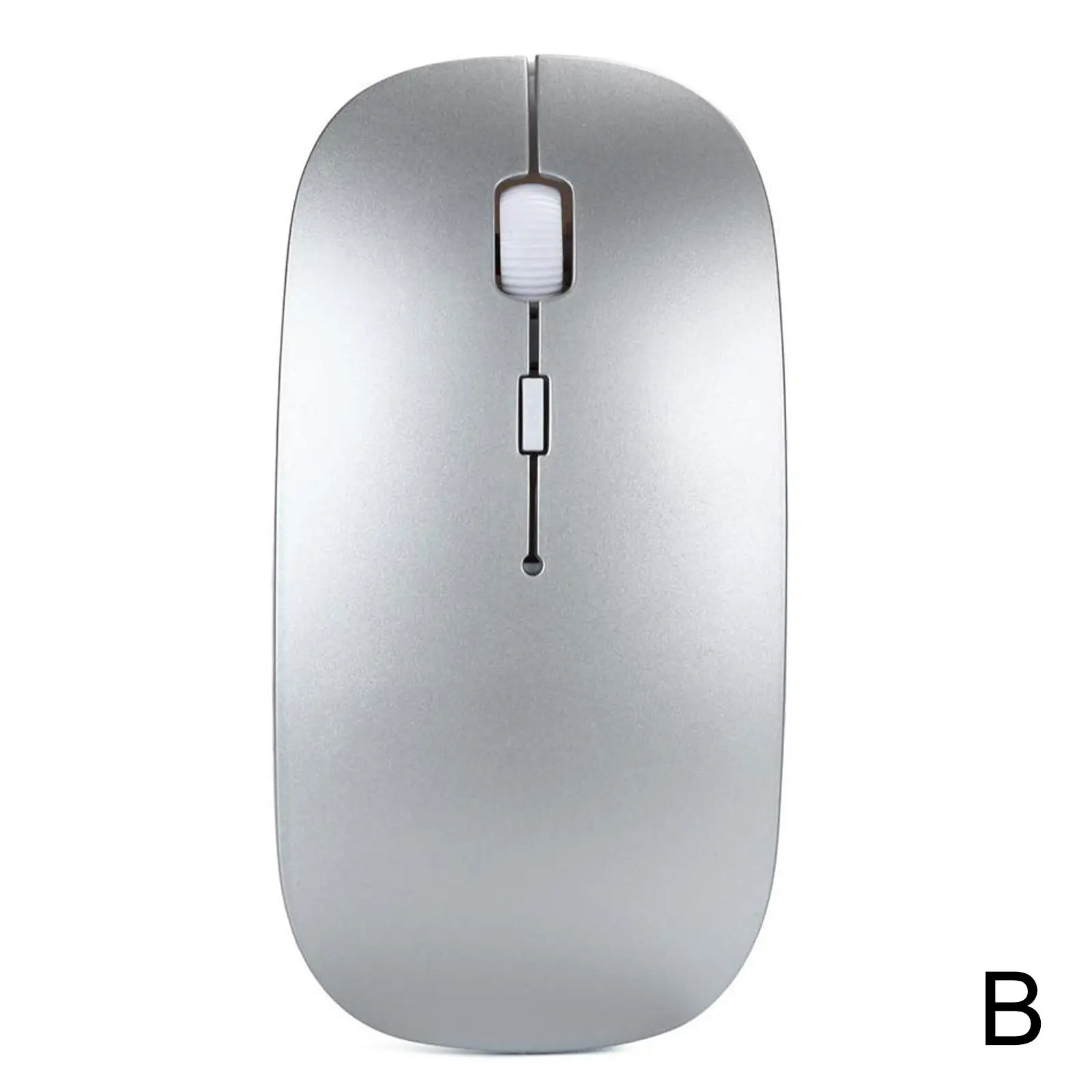 Wireless Mouse Bluetooth 5.0 Mouse Wireless Computer Silent Mice No Usb Adopter Ergonomic Mouse Optical Mice For Pc I V3r9: Silver