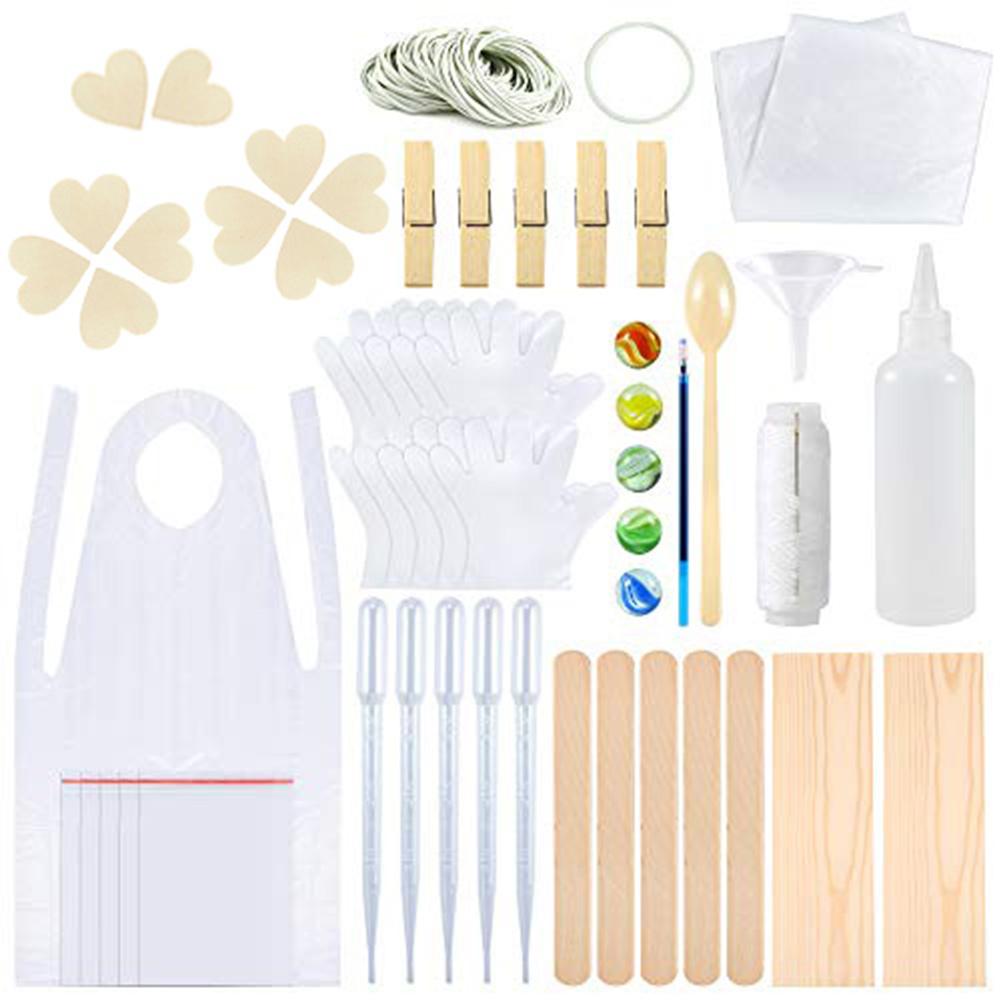 166pcs Tie-dye Kit T-Shirt Fabric Tie-dye Tools Kits With Wood Chips Rubber Bands Gloves Squeeze Bottles Thread Aprons Tools
