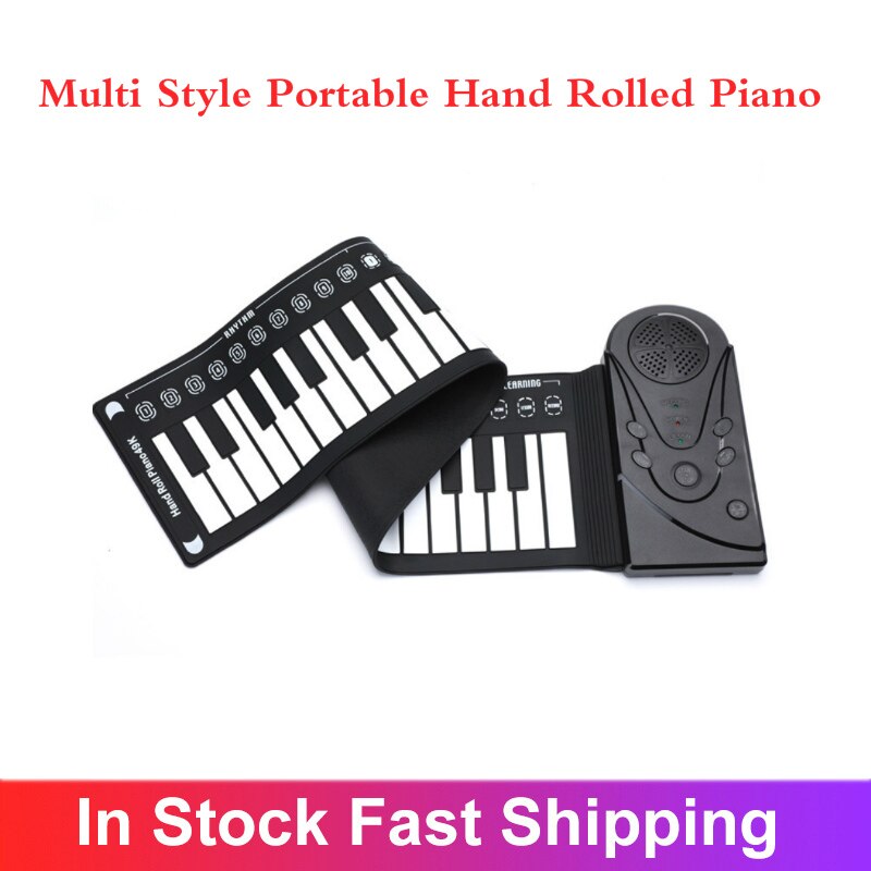 Multi Style Portable Hand Rolled Piano Foldable Keyboard Practice Portable Electronic Piano For Beginners Piano