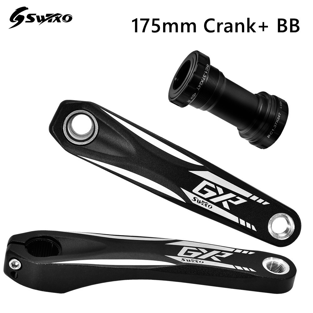 SWTXO MTB Cranks Arms for Bicycle Crankset Bottom Bracket MTB Crank 170/175mm Chainring Crown 32T 34T 36T 38T Teeth for Sram xx1: 175mm Crank with BB