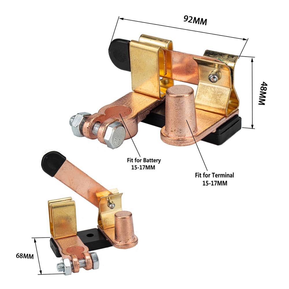 Car Battery Disconnect Switch Knife Blade Side Post For Top Post Battery Disconnect Knife Blade Side Switch For Car Ship Bus: B