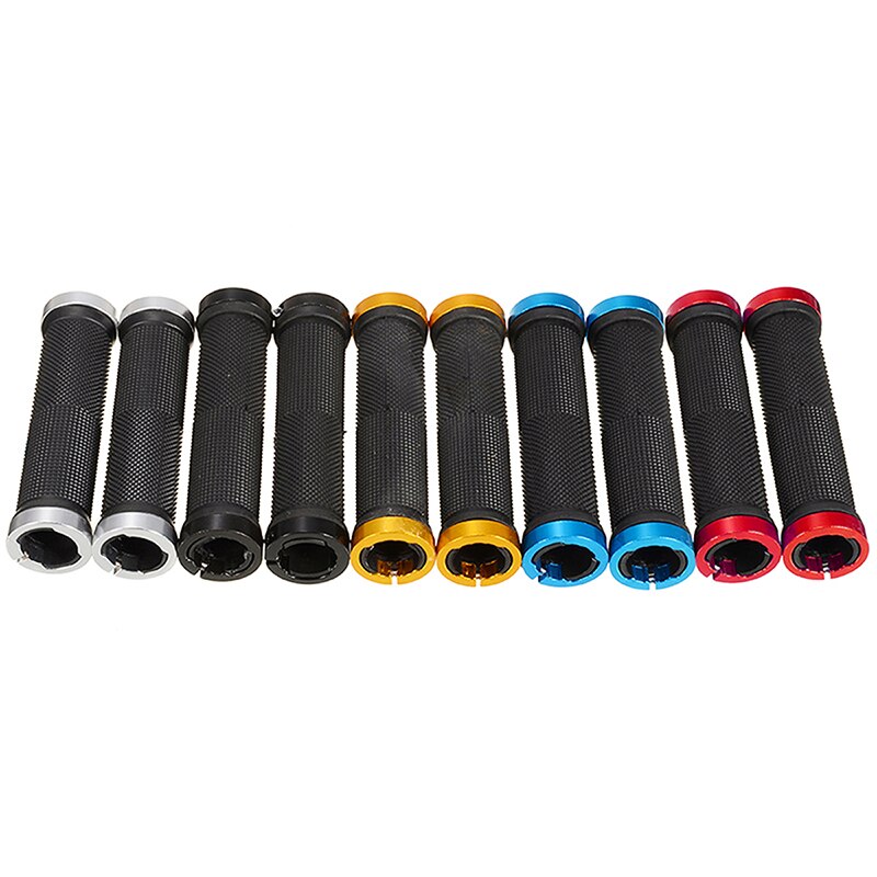 Fiets handvatten 1 paar gripshift mtb fiets stuurhoes handvatten lock-on fixed gear rubber fiets stuur accessoires