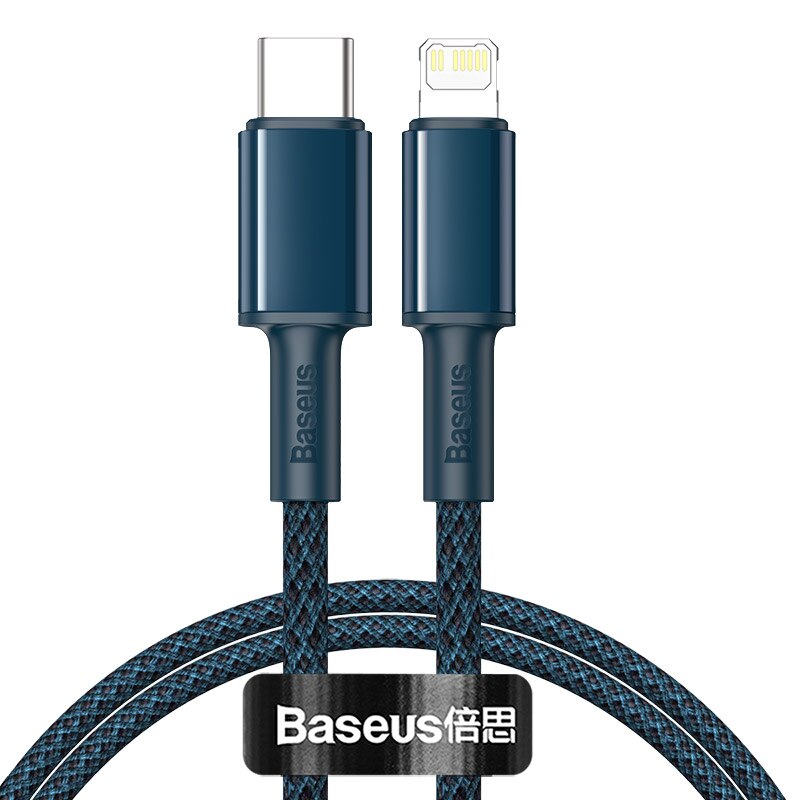 Baseus 20W Pd Usb Type C Kabel Voor Iphone 12 11 Pro Xs Max Snelle Opladen Lader Voor Macbook ipad Pro Type-C Usbc Data Wire Cord: Blauw / 2m