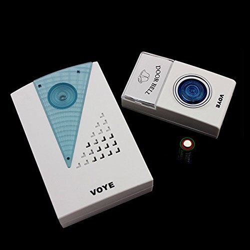 Wireless Doorbell with Push Button Less Power Consumption (White)