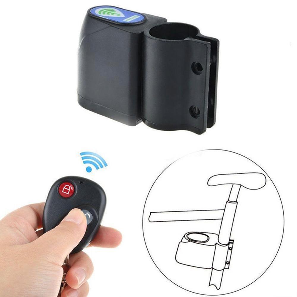 Anti-Theft Bike Lock Cycling Security Lock Wireless Remote Control Vibration Alarm 105dB Bicycle Anti-Theft Alarm Bike Accessry