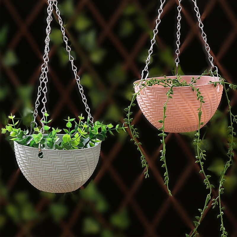 Plants Hanging Basket for Succulents cacti Grasses Drainer Flowers Indoor Outdoor Plant Hanger Flower Basket Hanging Planter