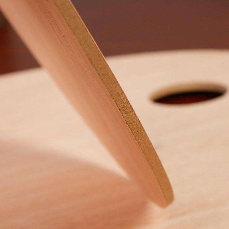 BGLN 1Piece Wood Oval Square Oil Painting Palette Oil Paint Ellipse Drawing Palette Paleta School Art Supplies