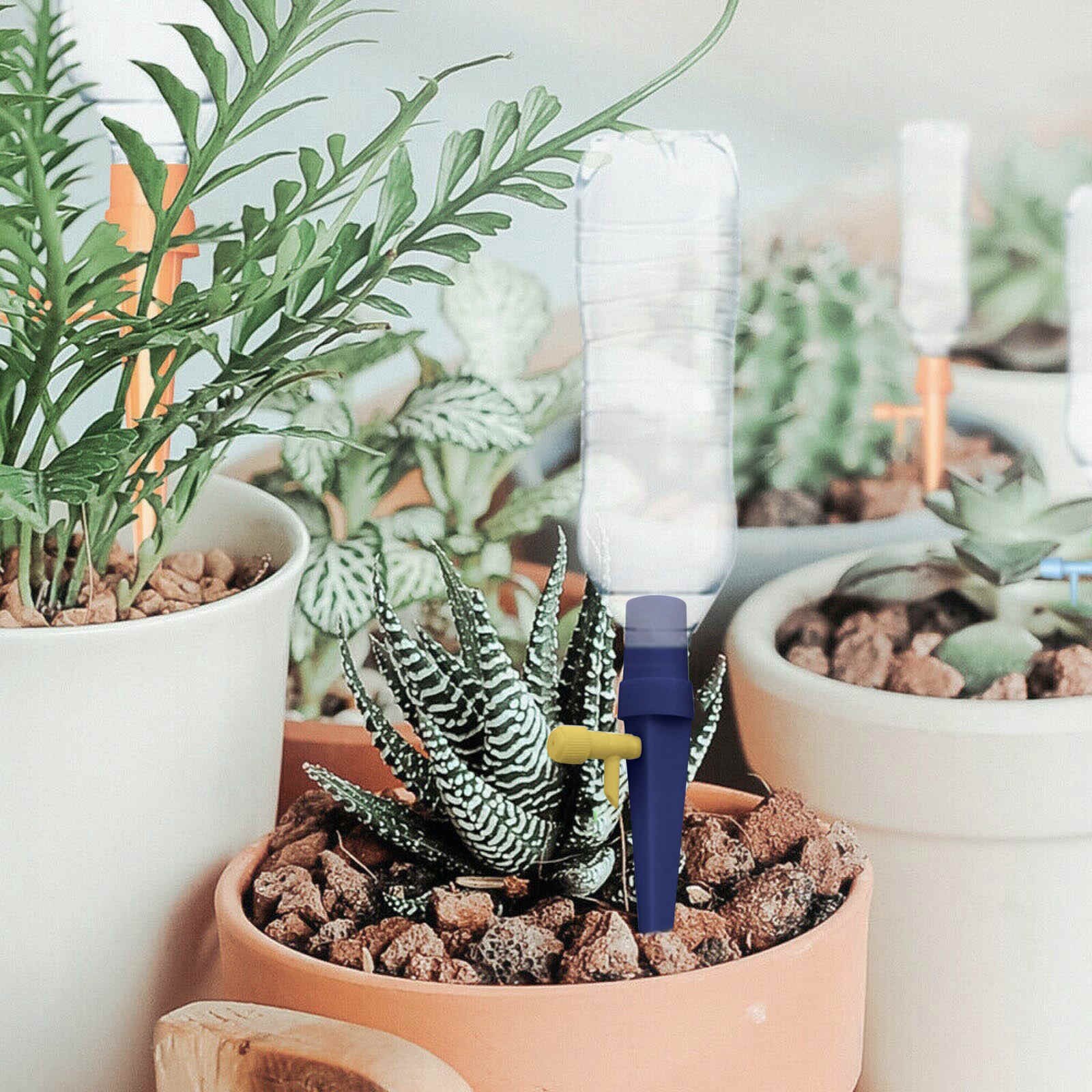 Automatic Plant Automatic Dripper With Control Tap Switch Garden Tool For Flower Pot Detachable Accessory Plant Self Watering D4