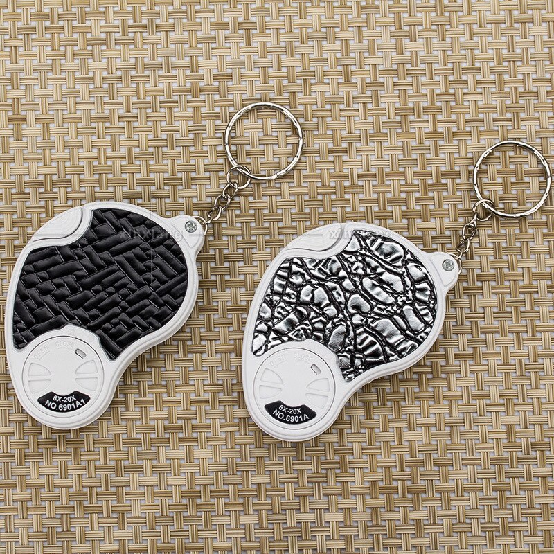 Folding Jeweler's Glasses 8X 20X Jewelry Magnifier Portable Pocket Magnifying Glass Jewelry Magnifier Lupa Mini Microscope Loupe