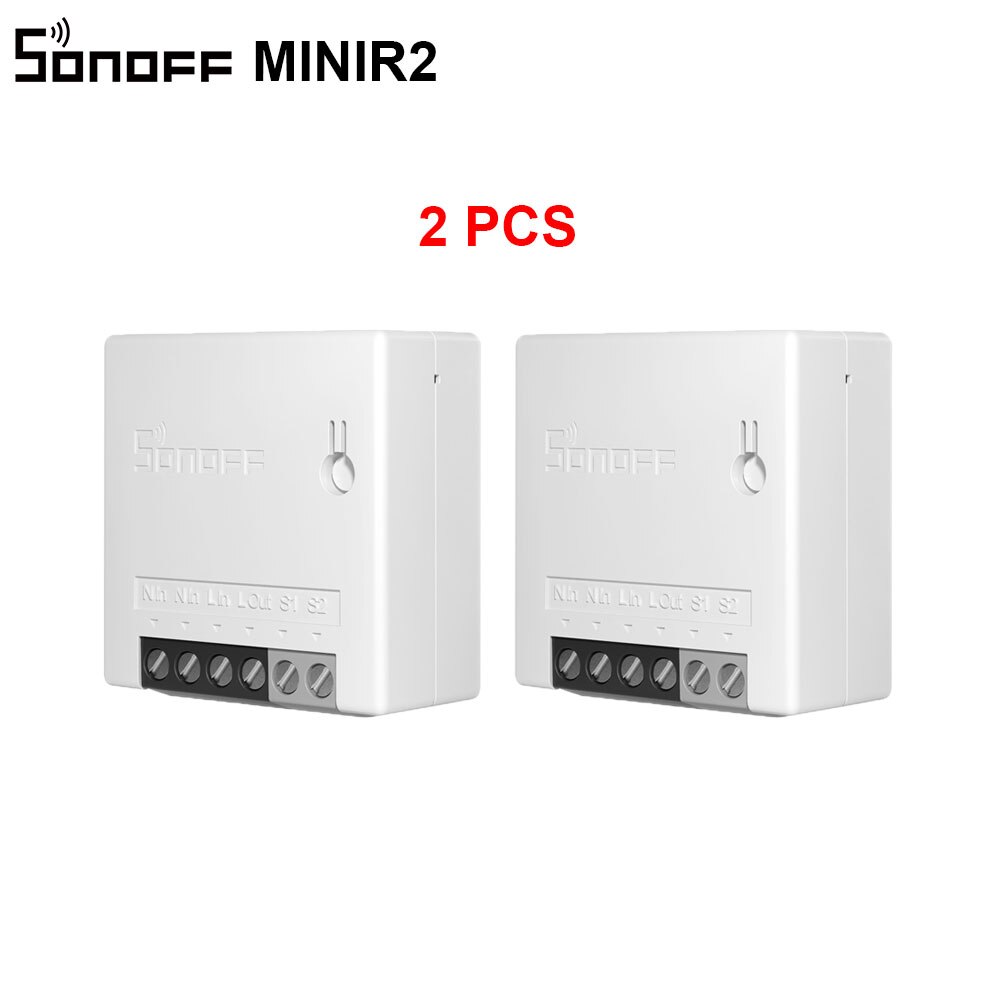 Itead SONOFF Mini Wifi Clever Relais 2 Weg Schalter Drahtlose e-WeLink APP Fernbedienung Licht Schalter 220V an aus Schalter: 2Stck MINIR2