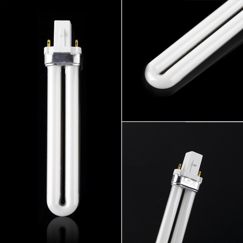 Tubo de lámpara UV de 9W, Bombilla de tubo de luz de repuesto para esmalte de Gel UV, lámpara de curado, luz secadora para arte de uñas DIY, , 4 Uds.