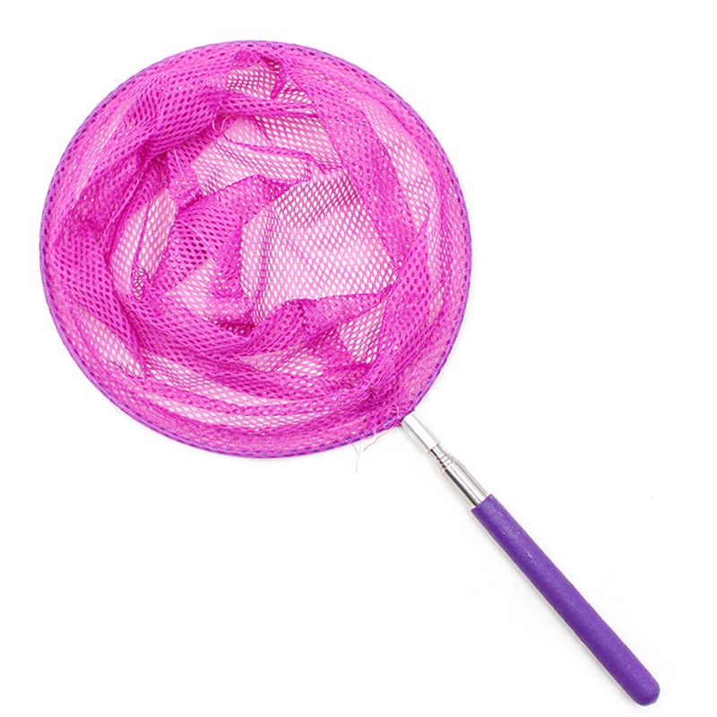 1Pc Kids Anti Slip Grip Perfect Telescopische Vlinder Netto Uitschuifbare Voor Catching Bugs Insect Kleurrijke Vissen Speelgoed: Paars