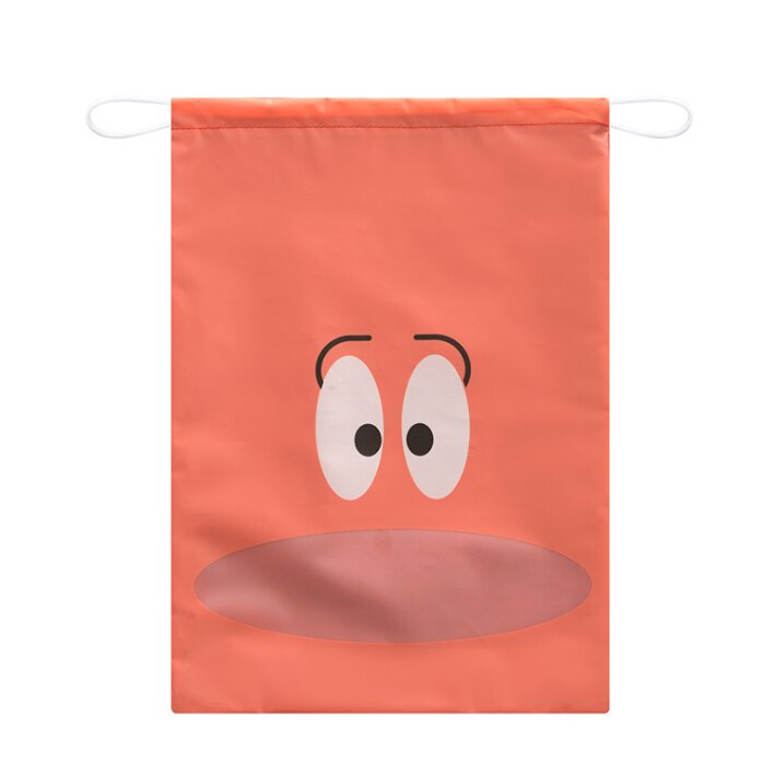 Waterdichte Pakket Schoen Pocket Opslag Organiseren Zak Non-woven Stof Trekken Pocket Trekkoord Tassen Toilettas Case: orange