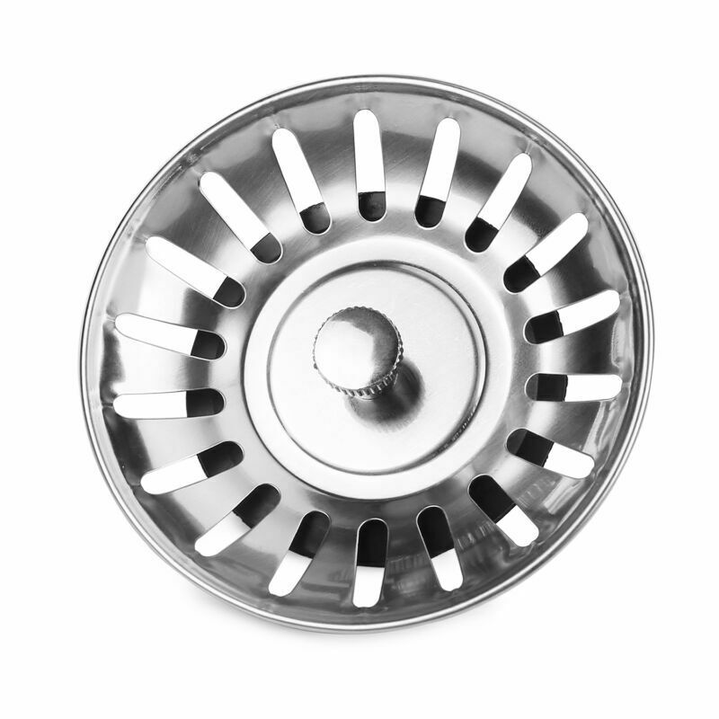 1 stk. sænke siler køkkenvask afløb si filter prop hår filter fanger affald rustfrit stål fælde metal køkkennet: Default Title