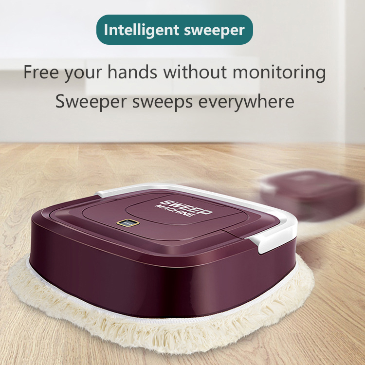 1 st auto mopping robot usb laddning dammsugare rengöring hem automatisk mopp dammren moppduk för torra / våta golv / matta