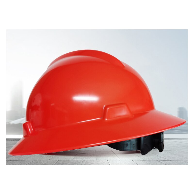 Full Brim Hard Hat Pure Color Work Safety Helmet Lightweight Work Cap for Construction Railway Mine Traffic 5 colors