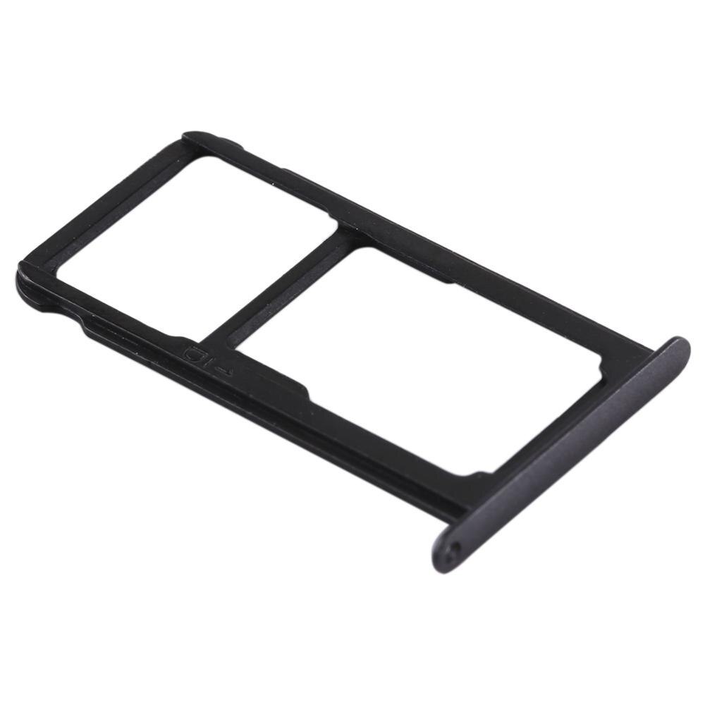 Ipartsbuy Sim Card Tray + Sim Card Tray / Micro Sd-kaart Voor Huawei P9 Lite: Black