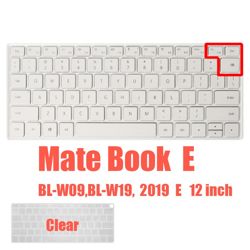 Tastatur Abdeckung für Huawei MateBook 13S 14S D14 15 16 X Profi 13 zoll E B B3 B5 Laptop magicbook Schutz Haut Film fallen Silikon: Kamerad Buchen E