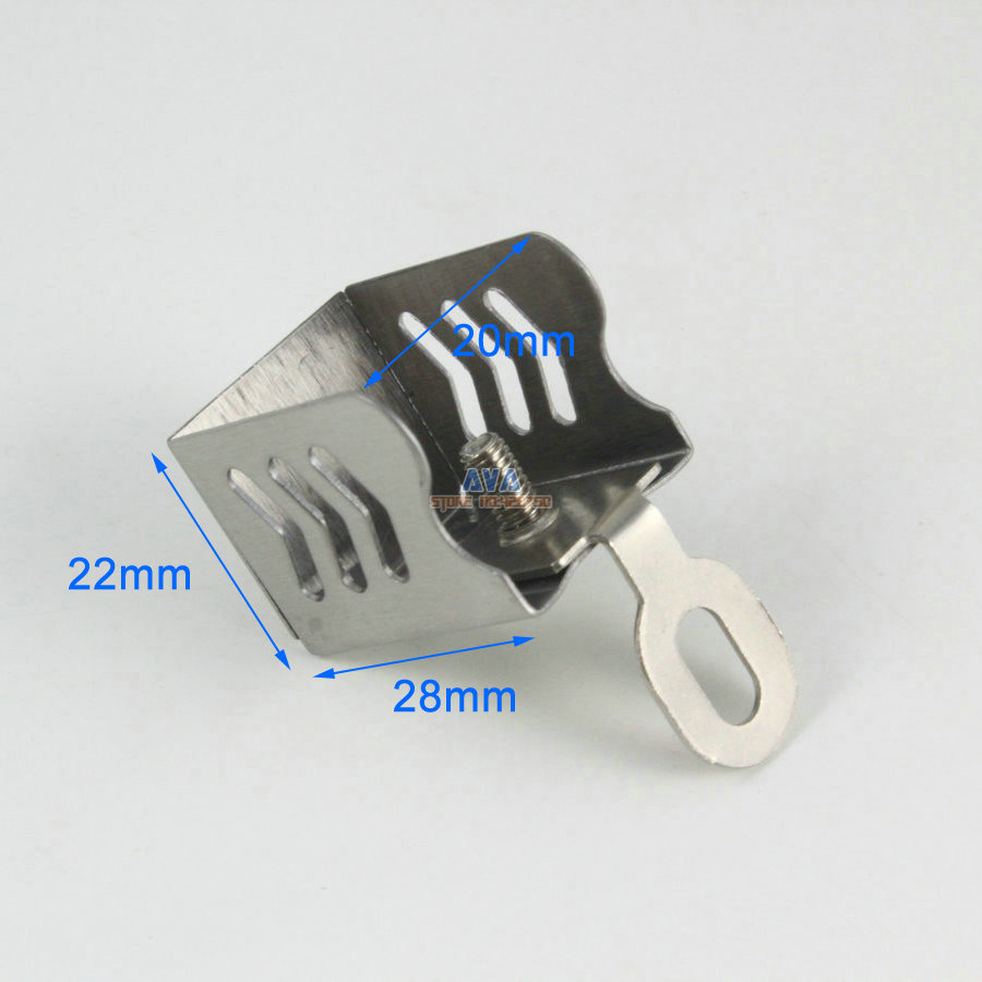 10 Pieces Stainess Steel Curtain Track End Caps Curtain Track End Stops 28x20x22mm