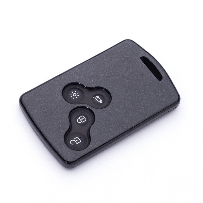 4 buttons car key case cover For Renault Duster Captur Clio Logan Megane 1 2 3 Koleos Scenic cover keys accessories: black