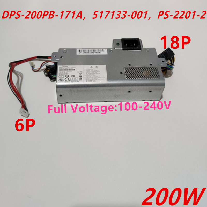 Original PSU For HP Touchsmart 300 18Pin 200W Switching Power Supply DPS-200PB-171 A 517133-001 PS-2201-2 