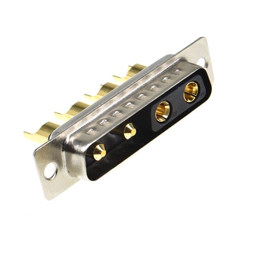 1 st 4 v 4 30a guldpläterad hane högströmskontakt d-sub adapter lödning typ 4 stifts stickkontakt svetsning hög effekt db: Manlig