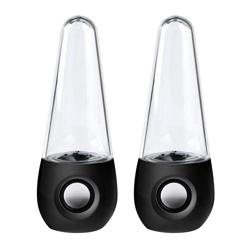 Draagbare Draadloze Dancing Water Speaker Led Light Fontein Speaker Home Party Nk-Winkelen: Black