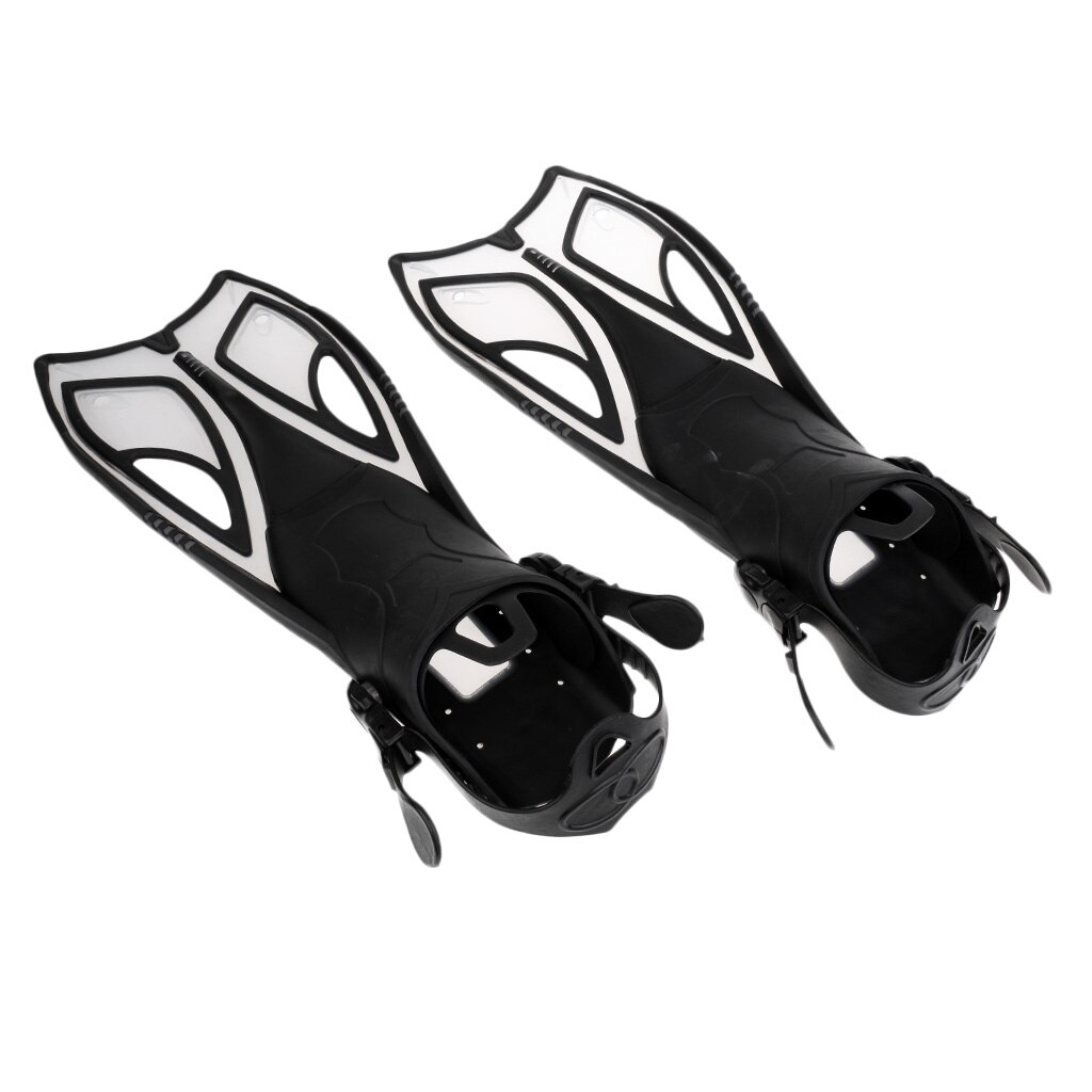 Volwassen Duiken Snorkel Vinnen Water Sport Training Verstelbare Voor Zwemmen Snorkelen Gear Us 3-13: Black S